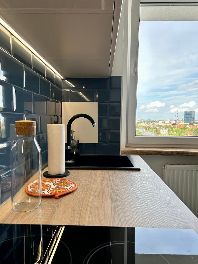 Apartament Z Widokiem Na Gdansk I Zatoke Free & Priv Parking ภายนอก รูปภาพ